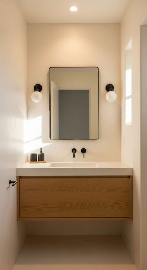 Float Your Vanity to Steal 6 Inches of Visual Space