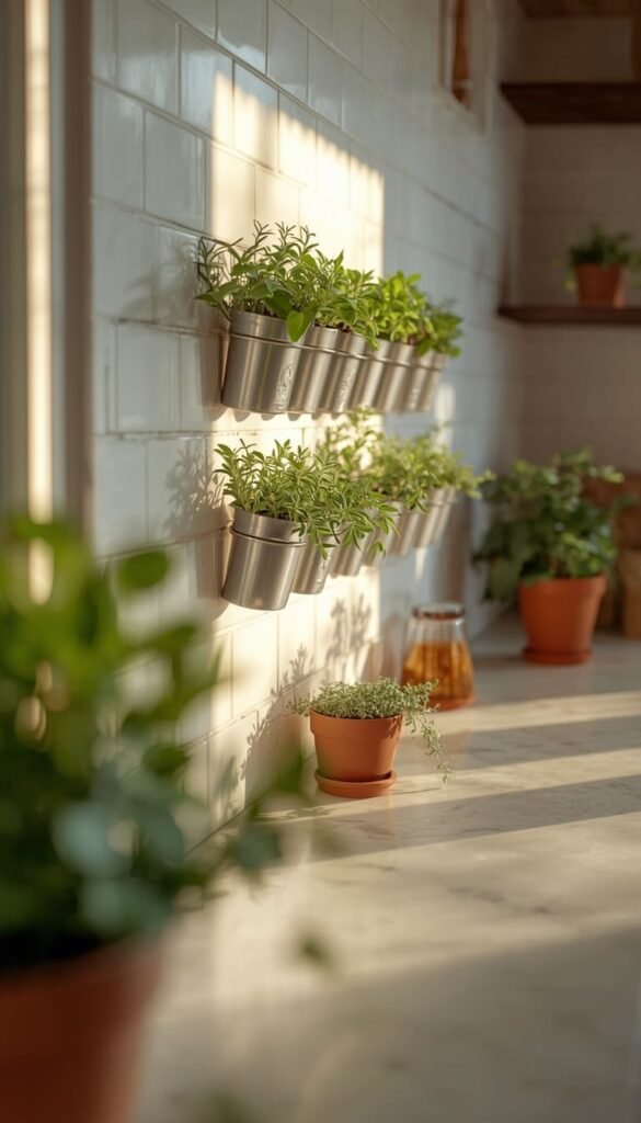 Kitchen Herb Wall