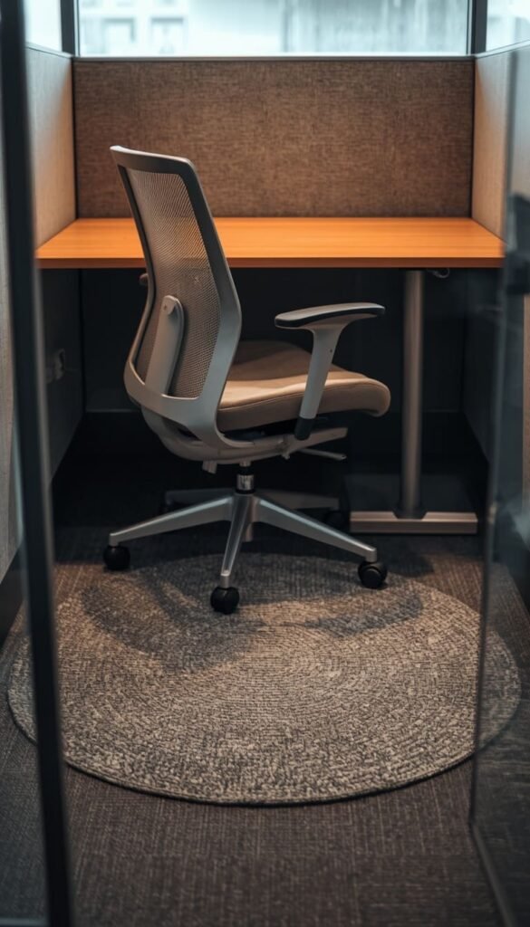 Layer In a Small Rug Even in a Cubicle
