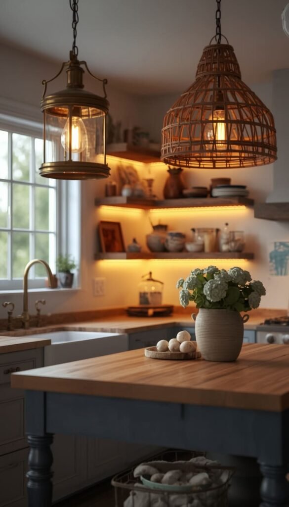 Lighting That Makes a Kitchen Feel Like a Hug