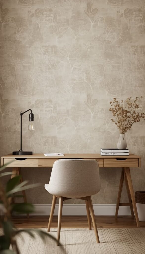 Minimal Boho Interior Wallpaper Less Pattern, Maximum Impact