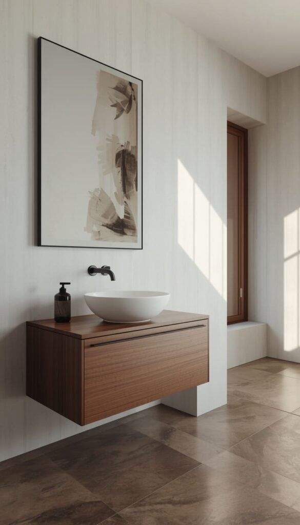 Minimalist Bathroom Design With Maximum Personality