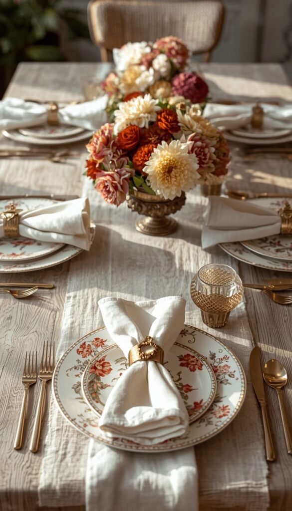 Mismatched Thanksgiving Place Settings The Designer Approved Eclectic Look