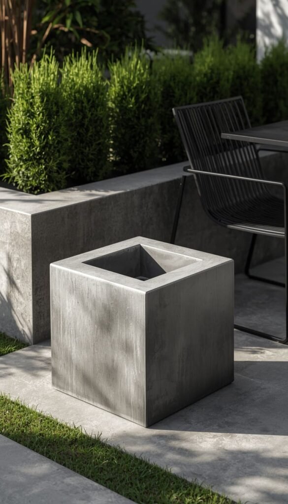  Modern Concrete Bird Bath Ideas for Clean and Minimalist Gardens