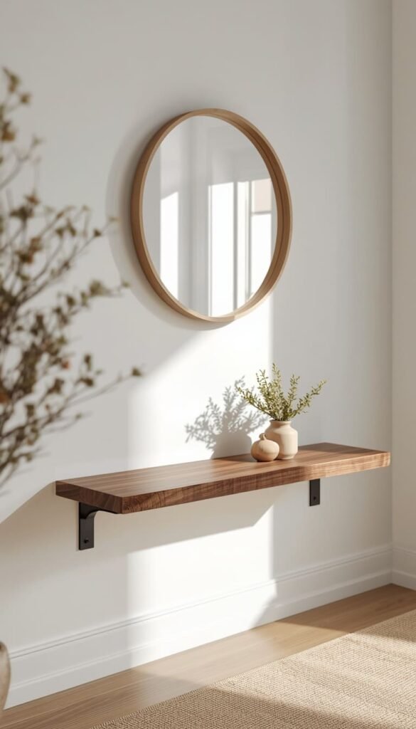 Modern Rustic Entryway Where Warmth Meets Clean Lines