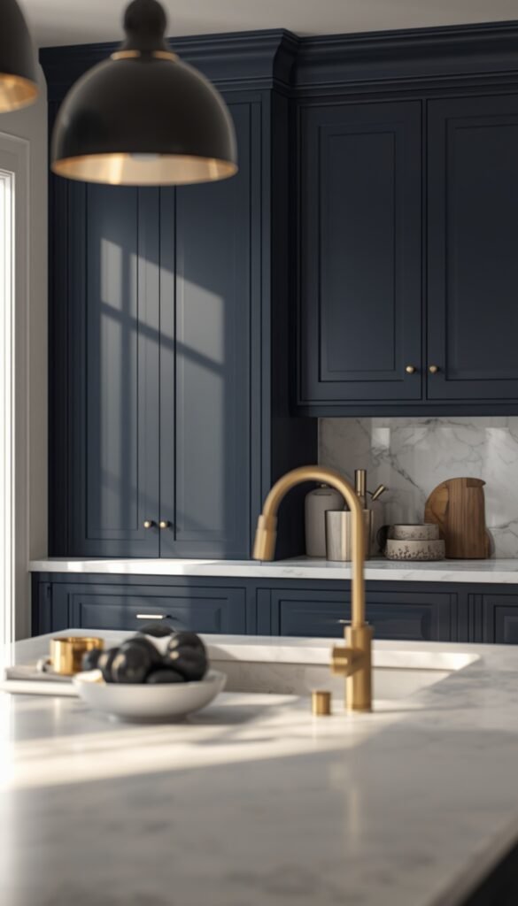 Navy With Mixed Metals