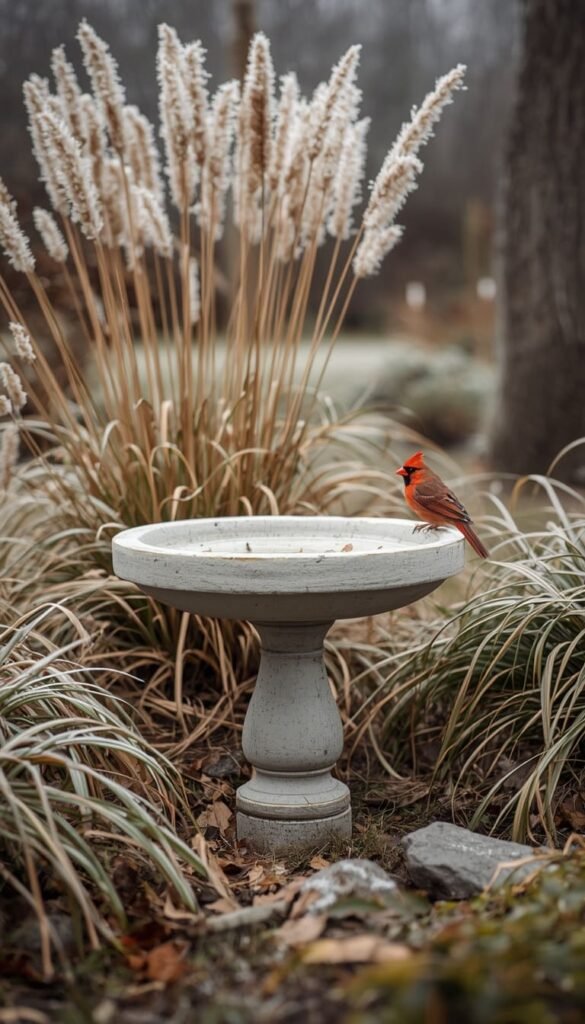  Outdoor Concrete Bird Bath Ideas Designed to Survive Every Season