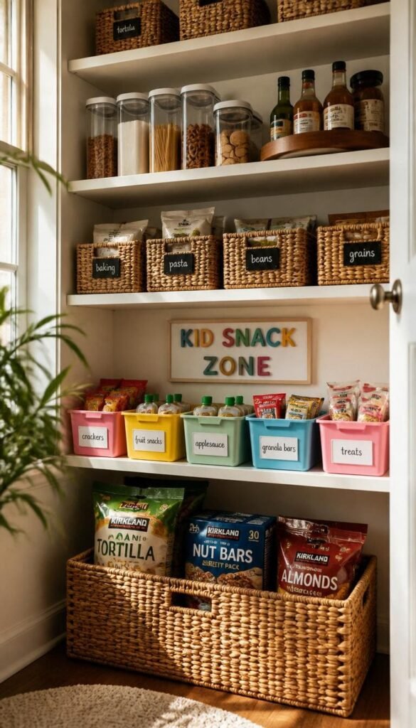Pantry Organisation Hacks for Busy Families Including a Kid Zone