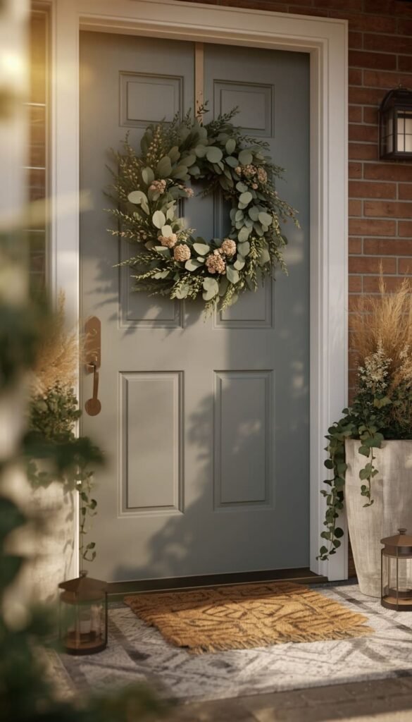 Renter Friendly Exterior Door Decor No Drilling No Damage