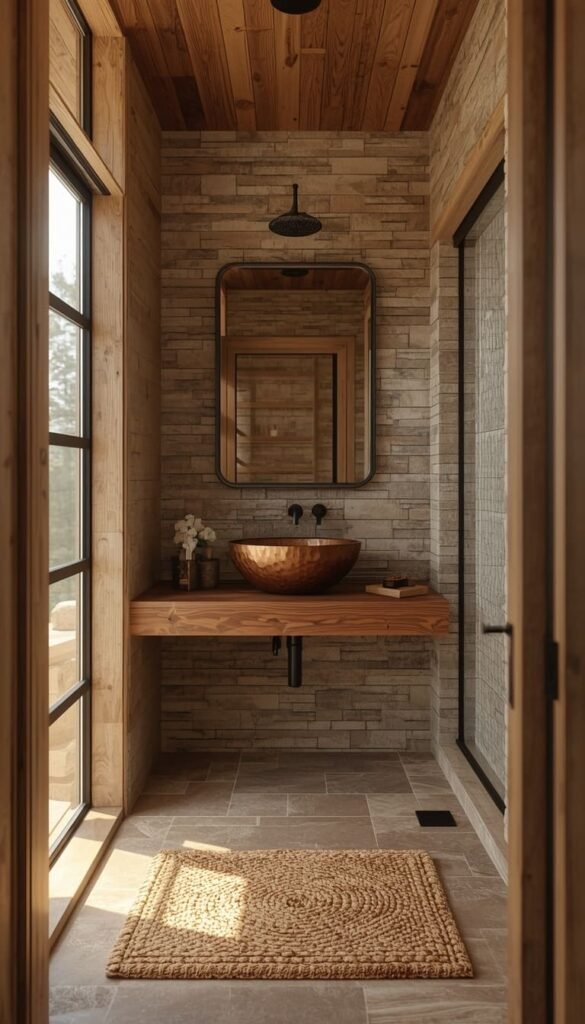 Rustic Bathroom Remodeling Ideas With Warmth and Character