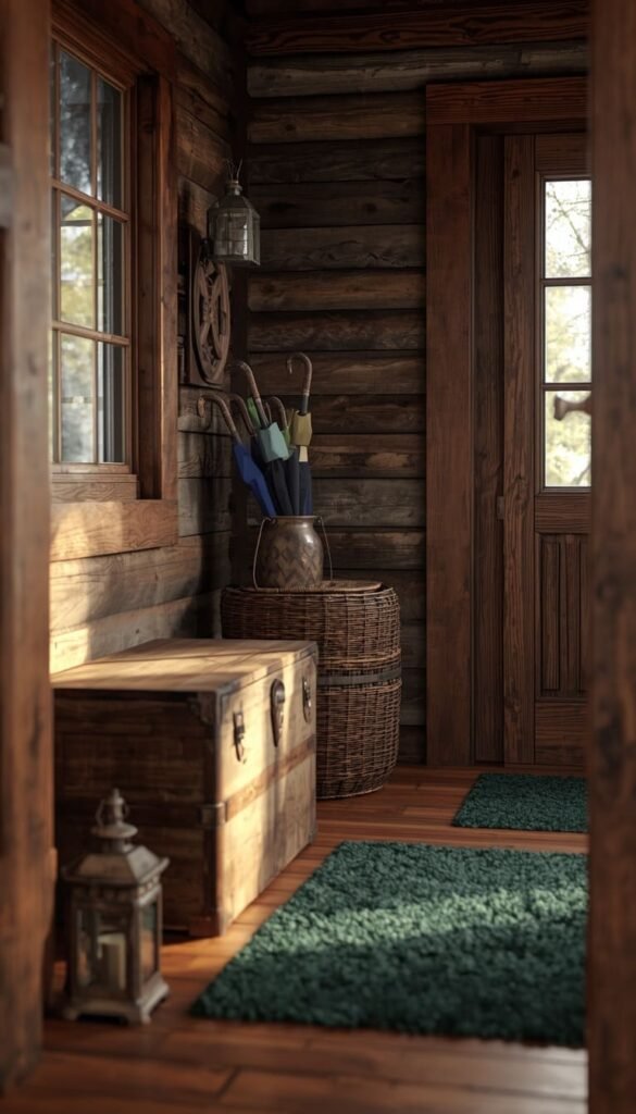 Rustic Cottage and Cabin Entryway Ideas