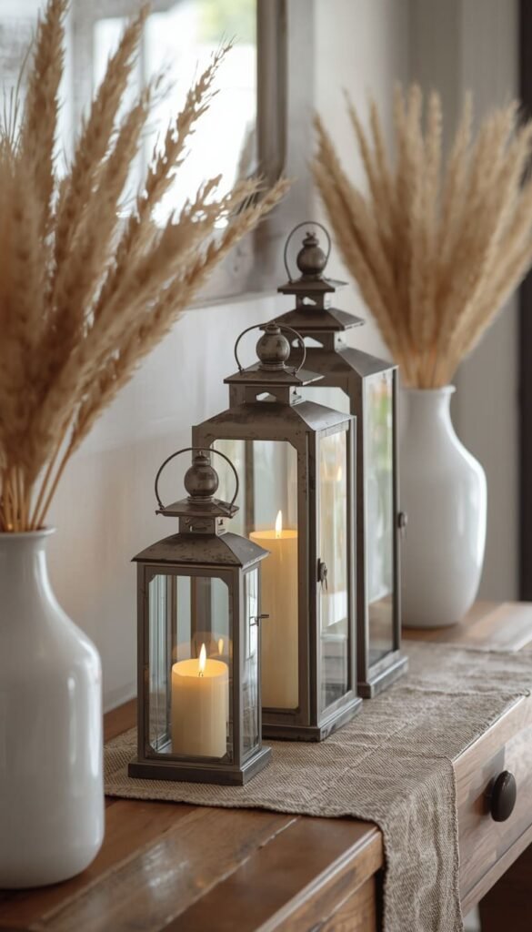 Rustic Lantern Grouping The Instant Farmhouse Signal