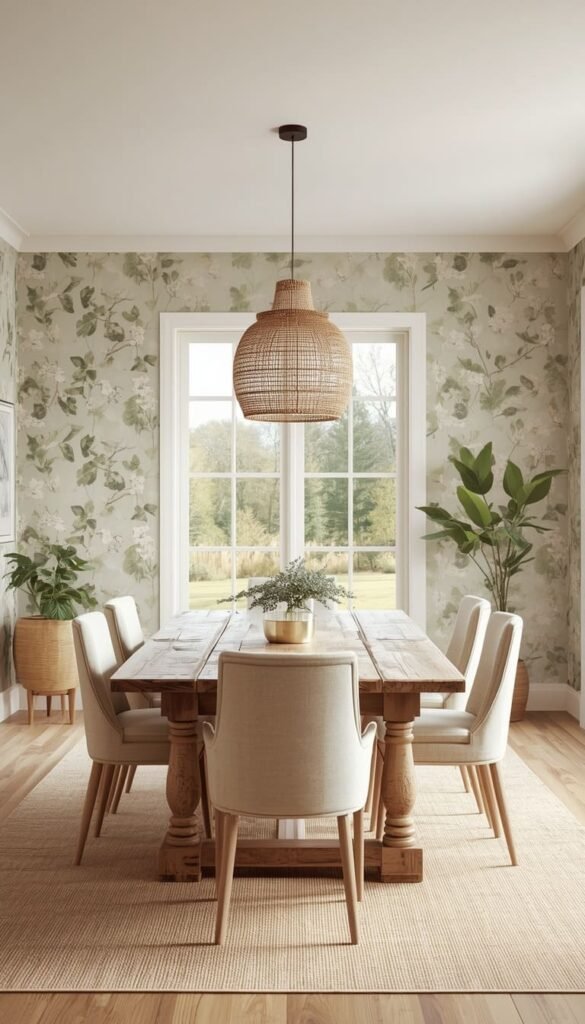 Sage Green Farmhouse Wallpaper: The Color of the Moment