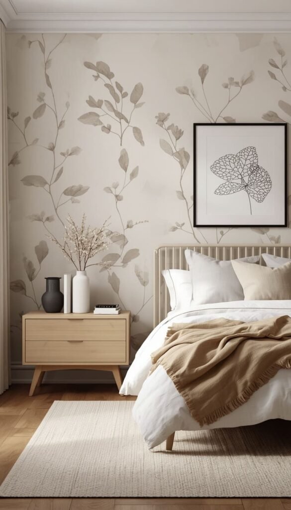 Scandi Farmhouse Minimalist Wallpaper