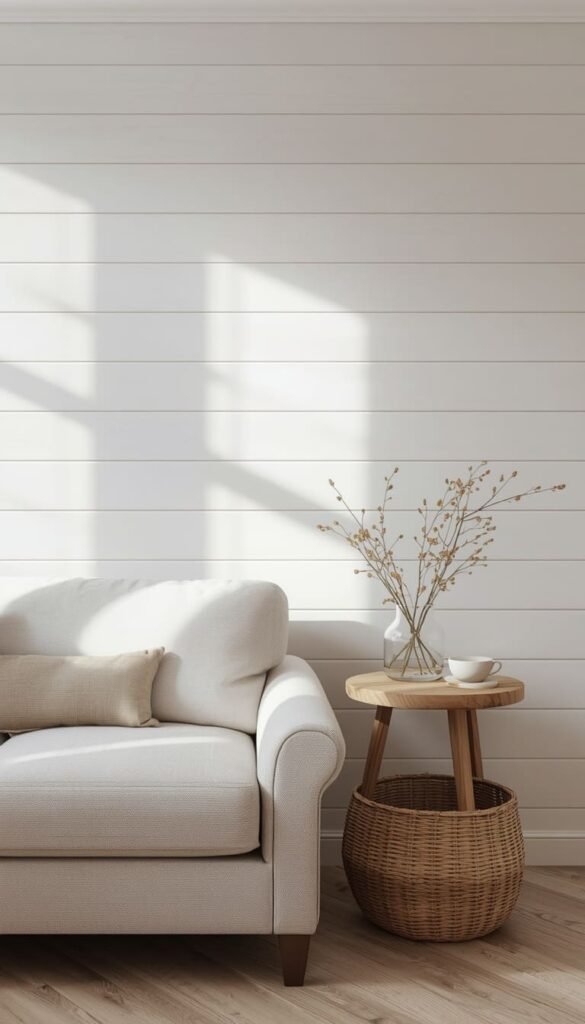 Shiplap Look Wallpaper: The Budget Alternative to Real Wood