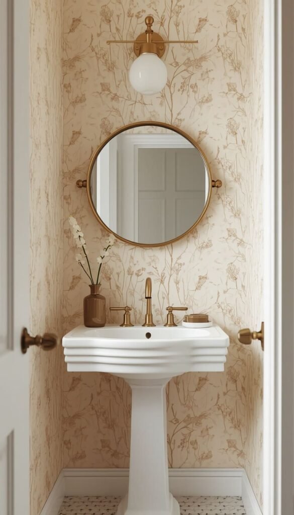 Simple Farmhouse Wallpaper Ideas for Small Rooms