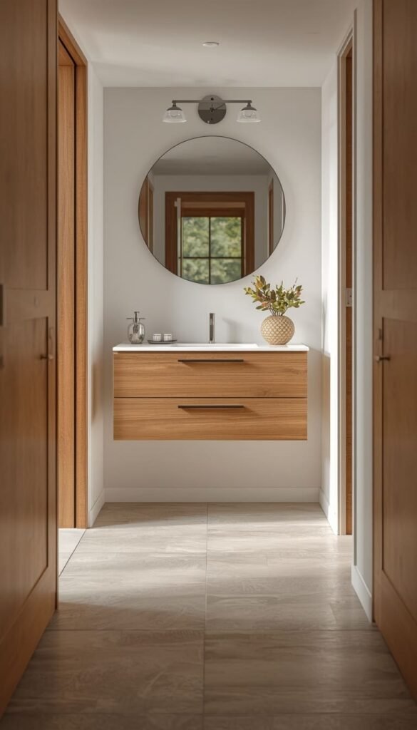 Small Bathroom Renovation Win The Floating Vanity Trick That Steals Extra Inches