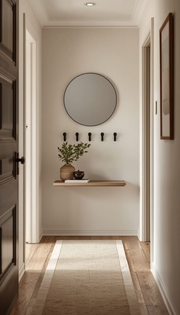 Small Scandi Entryway Making Under 20 Square Feet Work