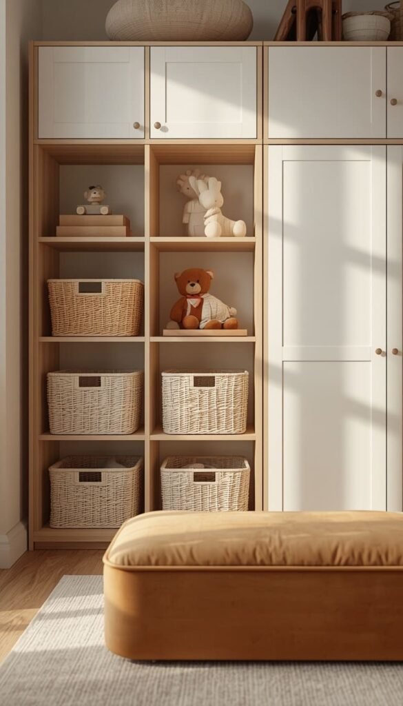 Smart Functional Playroom Storage the Nordic Way