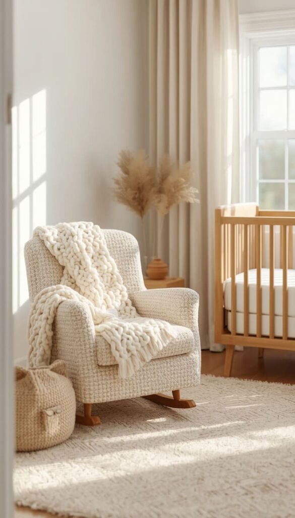 Soft Neutral Nursery with Warm Whites