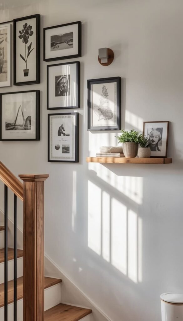 Staircase Wall Decor Ideas That Work With Any Railing Style