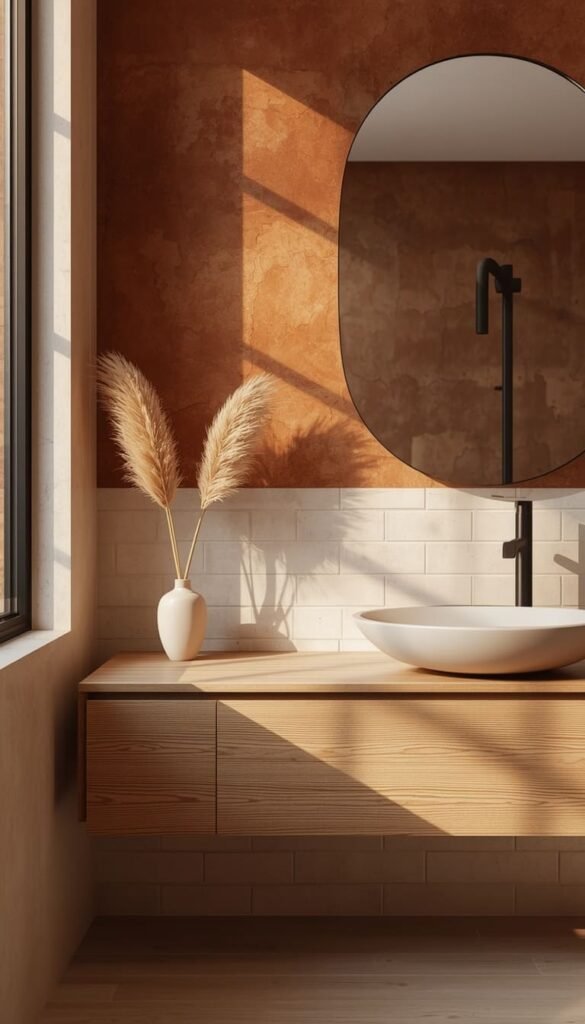 Terracotta Tile Accent Wall