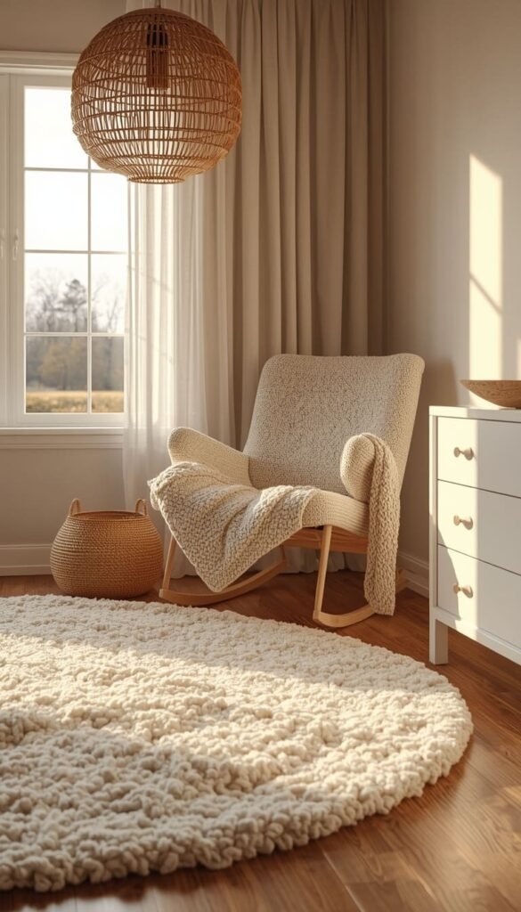 Texture Layering for a Cozy Minimalist Nursery