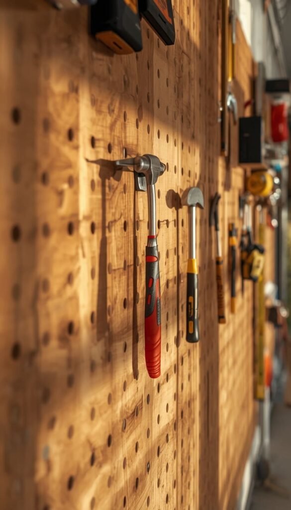 The $15 Pegboard Wall That Beats a $300 System