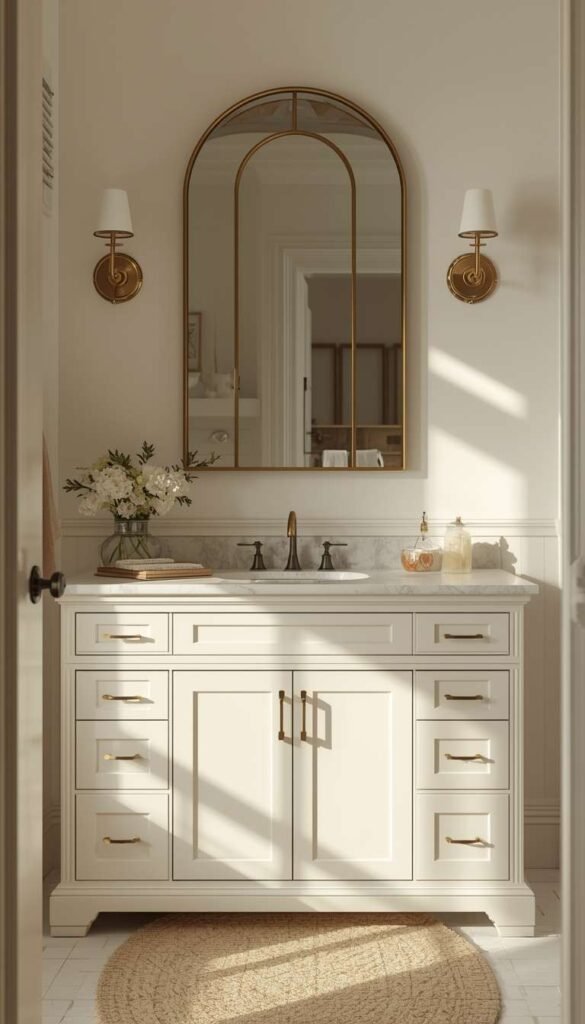 The Classic White Vanity Done Right