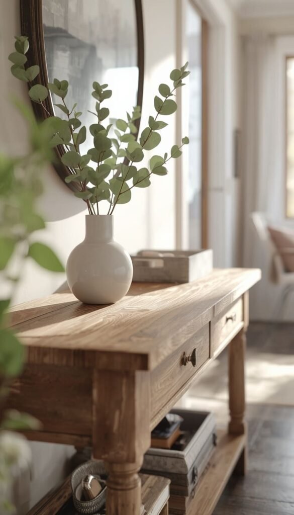 The Distressed Wood Console Classic Done Right