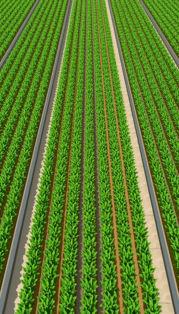 The Efficient Crop Row System Grow A Garden Roblox Efficient Crop Layout