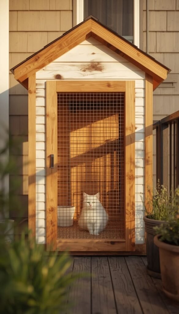 The Farmhouse Style Wood and Wire Catio