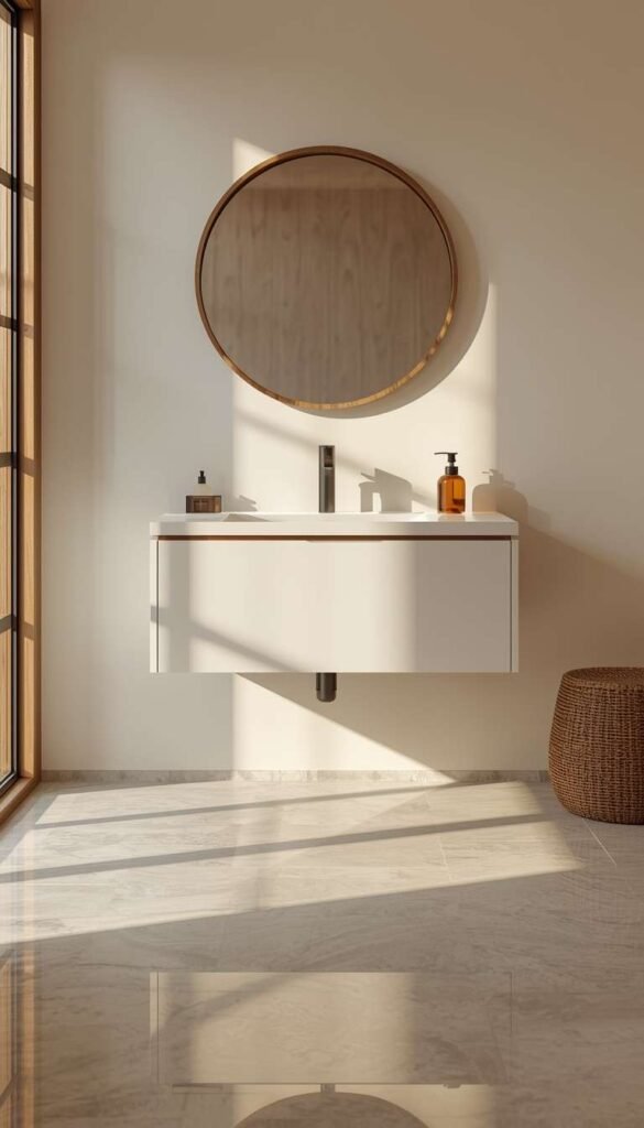 The Floating Vanity Trick That Makes Any Bathroom Feel Bigger