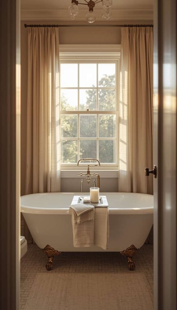  The Freestanding Soaking Tub in a Small Bathroom