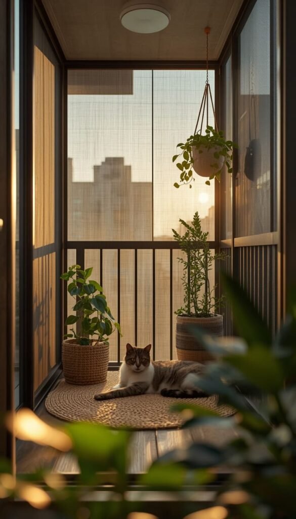 The Full Balcony Screen Conversion Renter Safe Version
