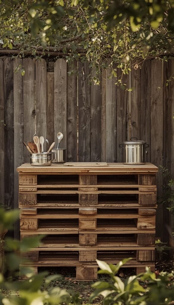 The Pallet Mud Kitchen