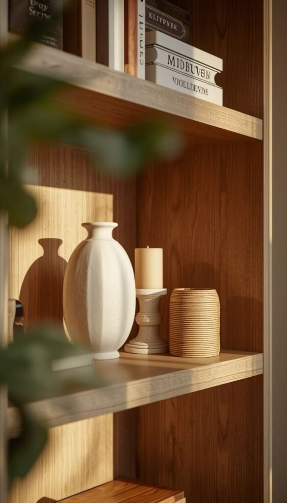 The Rule of Three in Styling Shelves and Surfaces