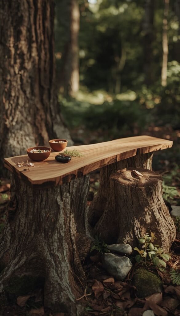 The Rustic Stump and Slab Kitchen