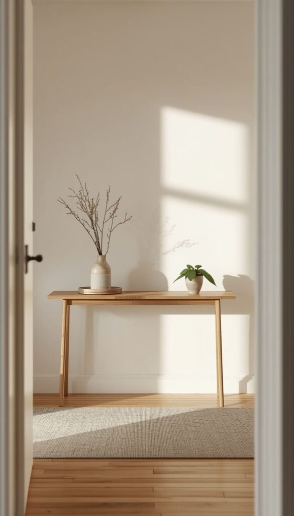 The Slim Console Table for Narrow American Hallways