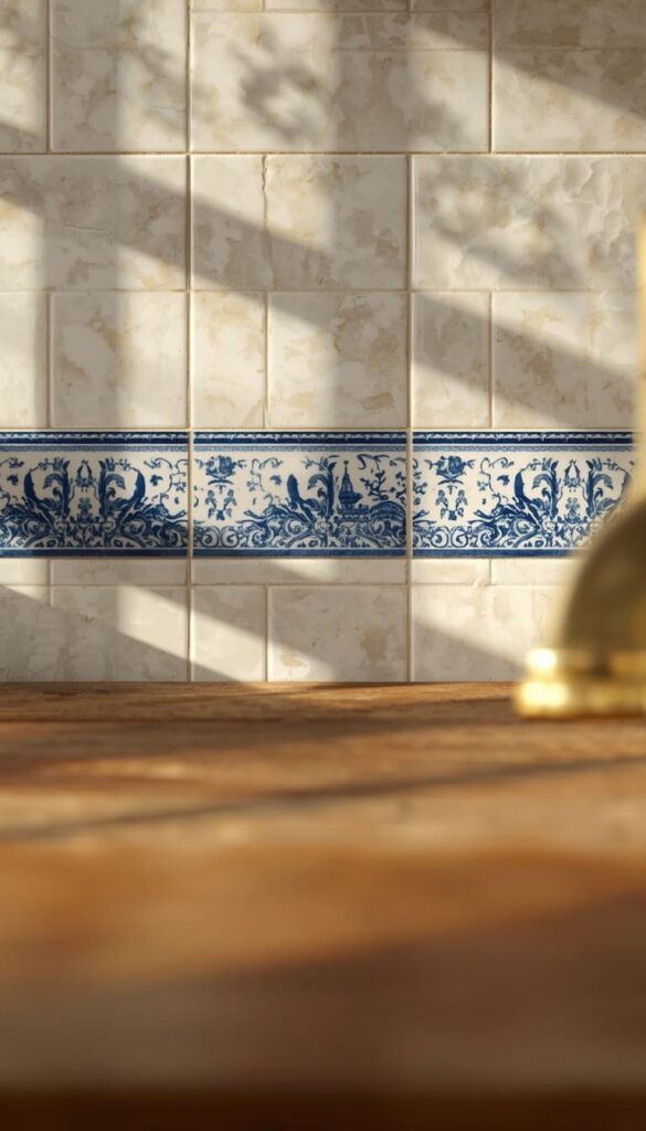  Tile Backsplash That Tells a Story