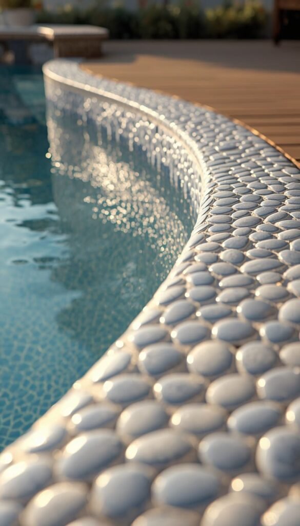 Tile the Exterior for a High End Modern Pool Design