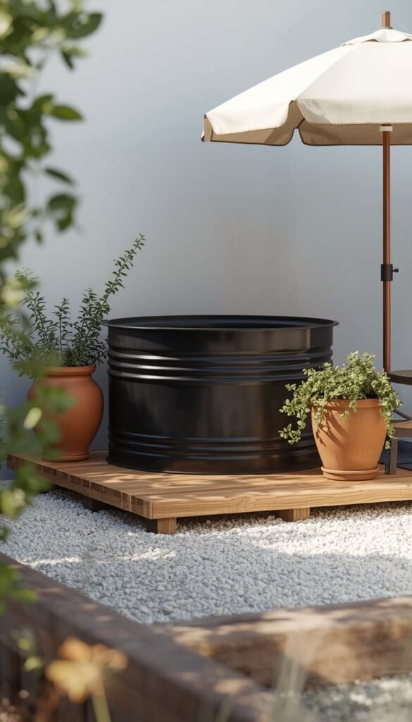 Try a Stock Tank Pool for the Best Small Backyard Pool Hack