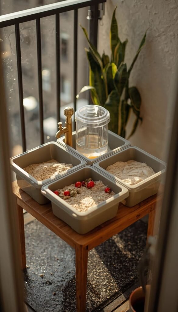 Tub Kitchen for Small Spaces and Balconies