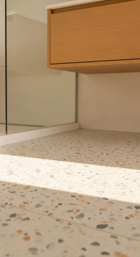 Use Matte Concrete or Terrazzo Flooring for That Nordic Edge