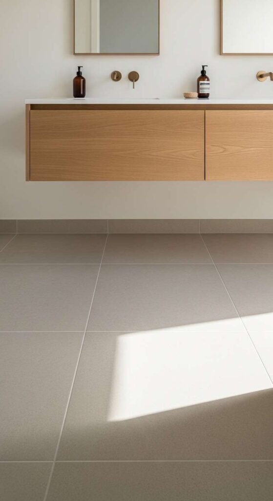 Use a Single Large Format Tile to Make a Small Room Feel Huge