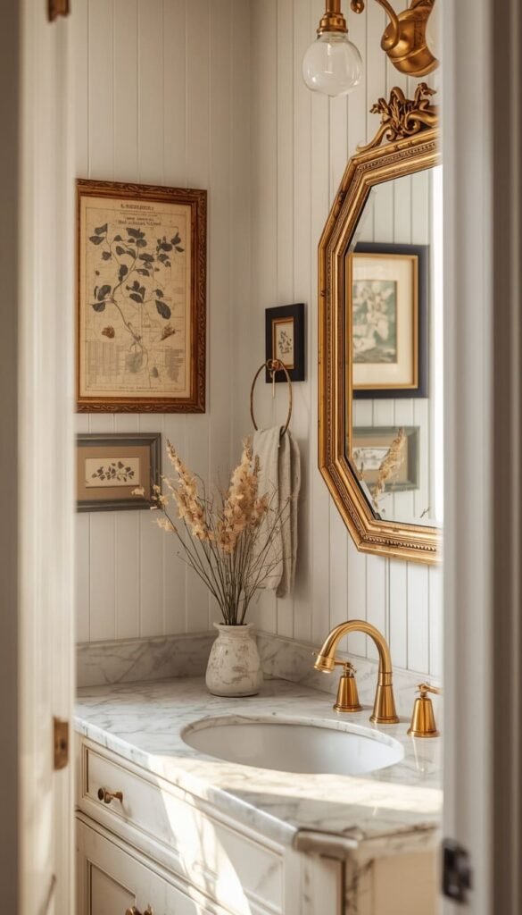  Vintage Bathroom Wall Art Ideas From Thrift Store Finds