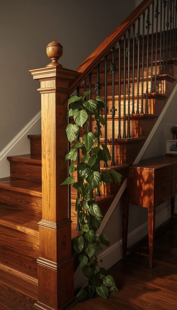 Vintage Farmhouse Interiors — How to Style Your Staircase Like a Pro
