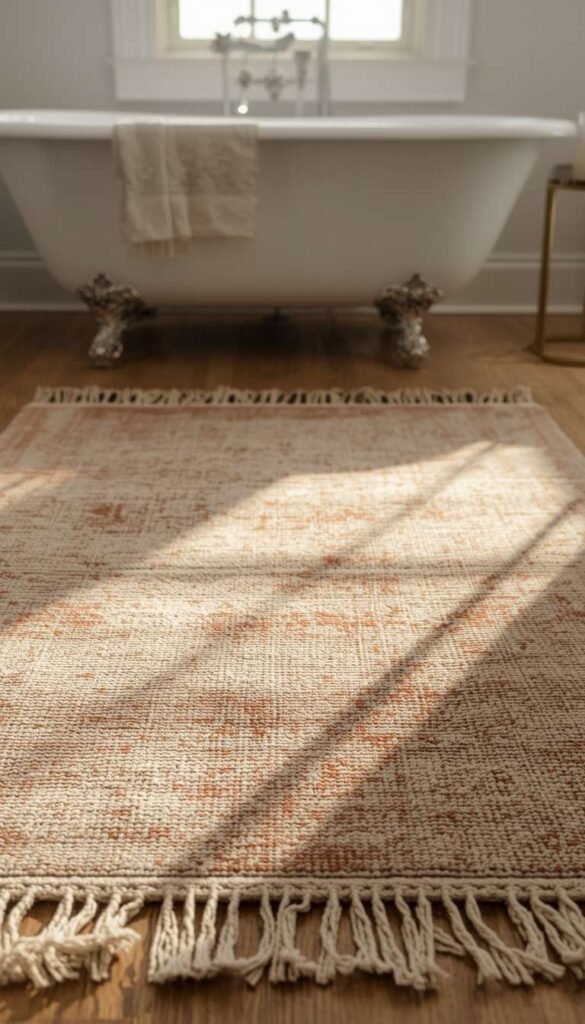 Vintage Rugs in the Bathroom  Navigating the Yes or No