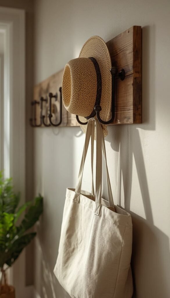 Vintage Style Coat Hooks and Wrought Iron Hardware