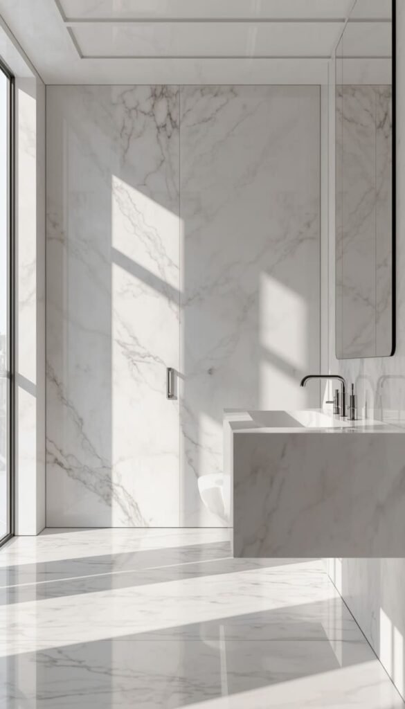 White Marble Bathroom Ideas How to Get the Luxury Look Without the Luxury Price